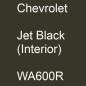 Preview: Chevrolet, Jet Black (Interior), WA600R.